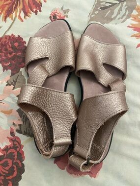 New Arche France Bronze Leather Sandals